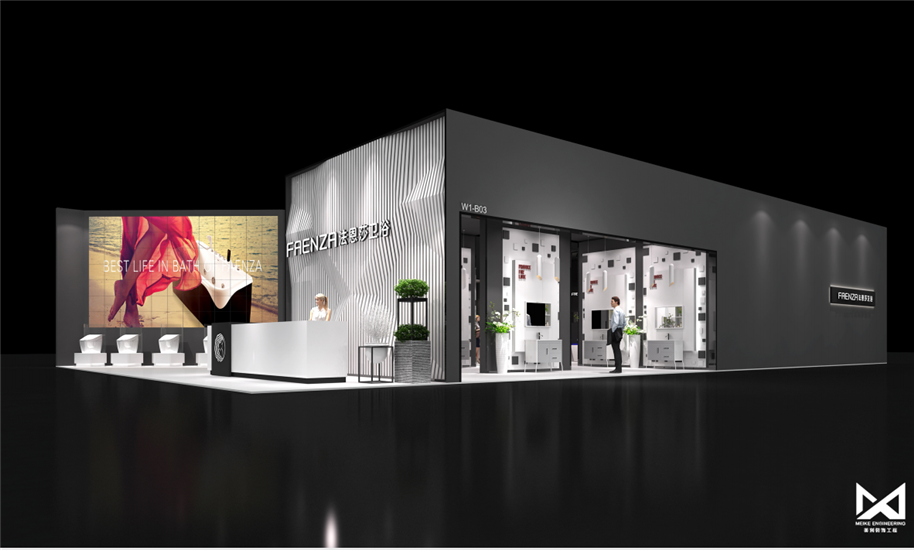 BIFF展會上的360平方展臺設計搭建，創(chuàng)意展示公司文化