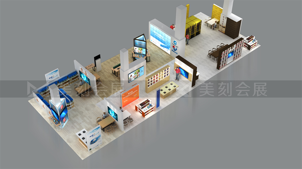 第五屆黑茶文化旅游節(jié)展臺設(shè)計方案，黑茶文化節(jié)展會布置效果圖